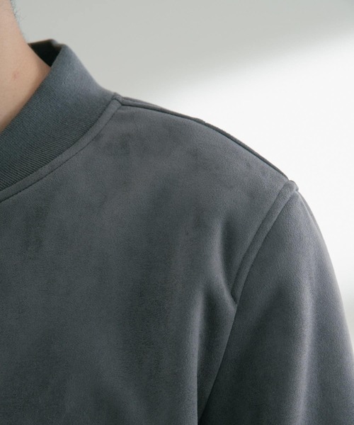 ITEMS URBANRESEARCH（アイテムズ アーバンリサーチ）の「フェイクスエードMA-1（MA-1・メンズ・ベージュ/チャコールグレー/カーキ・MEDIUM/LARGE）」の22枚目の写真