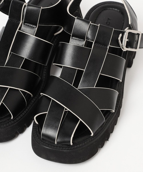 PAGEBOY（ページボーイ）の「バイカラーグルカサンダル（サンダル・レディース・オフホワイト/ブラック系その他/ブラック・M/L）」の21枚目の写真
