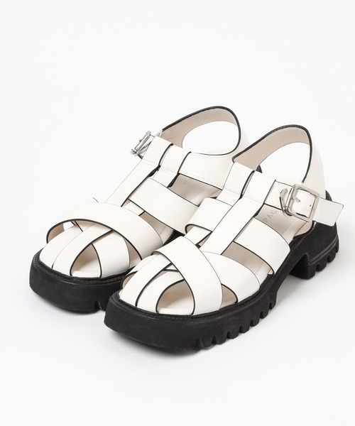 PAGEBOY（ページボーイ）の「バイカラーグルカサンダル（サンダル・レディース・オフホワイト/ブラック系その他/ブラック・M/L）」の7枚目の写真