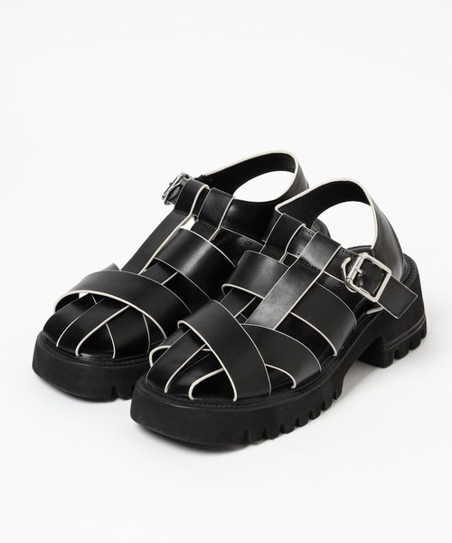 PAGEBOY（ページボーイ）の「バイカラーグルカサンダル（サンダル・レディース・オフホワイト/ブラック系その他/ブラック・M/L）」の8枚目の写真