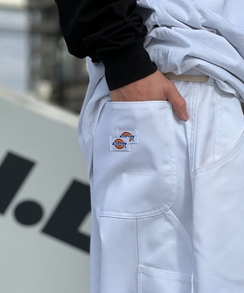 Dickies ホワイト カーゴパンツ Dickies カーゴパンツ DICKIESライトツイルカーゴパンツ メンズ