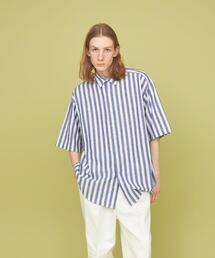 ＜CITEN＞コットンリネン ストライプ ビッグシャツ