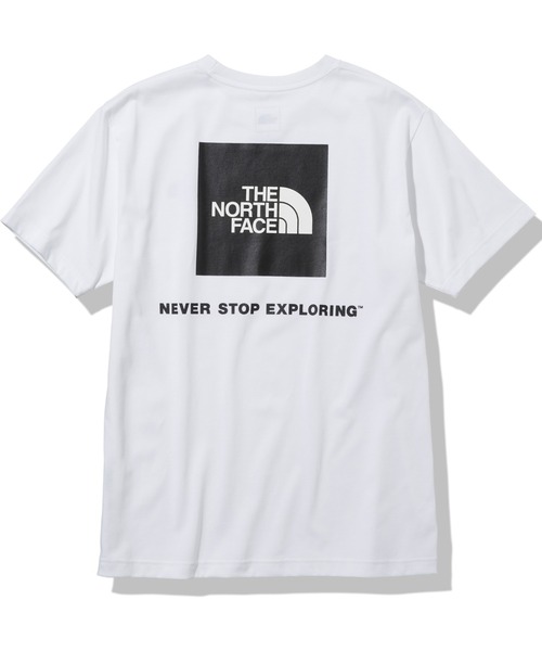 THE NORTH FACE(ザノースフェイス)の「THE NORTH FACE/ザ・ノース・フェイス スクエアロゴ バックプリントTシャツ/ショートスリーブTシャツ/半袖Tシャツ NT32350(Tシャツ/カットソー・メンズ・ブラック/ブラック×ゴールド/ホワイト/ネイビー・S/M/L/XL/XXL)」の2枚目の写真