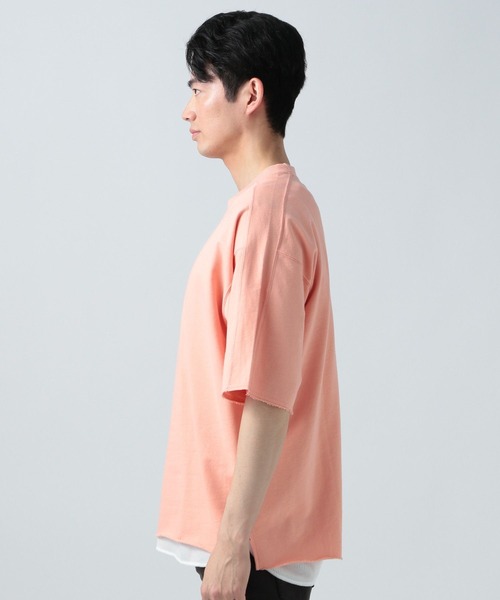 BAYFLOW（ベイフロー）の「【セットアイテム】レイヤードハーフスリーブTシャツ（Tシャツ/カットソー・メンズ・ブルー/グリーン/ピンク/ネイビー・MEDIUM/LARGE）」の21枚目の写真