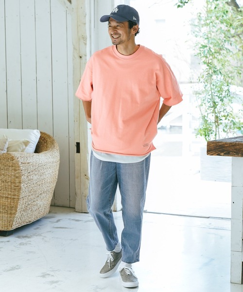 BAYFLOW（ベイフロー）の「【セットアイテム】レイヤードハーフスリーブTシャツ（Tシャツ/カットソー・メンズ・ブルー/グリーン/ピンク/ネイビー・MEDIUM/LARGE）」の19枚目の写真