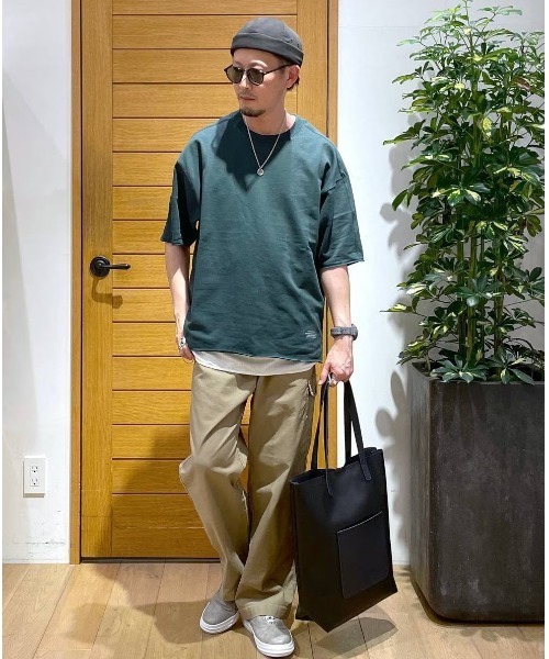 BAYFLOW（ベイフロー）の「【セットアイテム】レイヤードハーフスリーブTシャツ（Tシャツ/カットソー・メンズ・ブルー/グリーン/ピンク/ネイビー・MEDIUM/LARGE）」の12枚目の写真