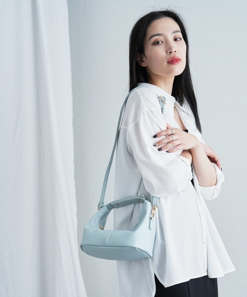 COLONY 2139（コロニートゥーワンスリーナイン）の「横長ワンハンドルショルダーバッグ（ショルダーバッグ・レディース・ブルー/アイボリー/ブラック・FREE）」の9枚目の写真