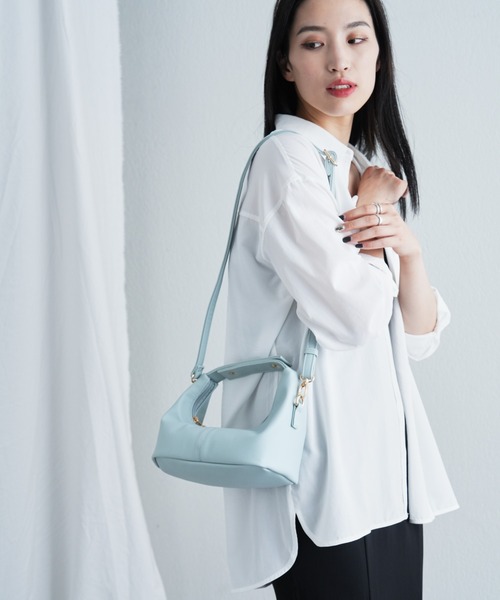 COLONY 2139（コロニートゥーワンスリーナイン）の「横長ワンハンドルショルダーバッグ（ショルダーバッグ・レディース・ブルー/アイボリー/ブラック・FREE）」の19枚目の写真