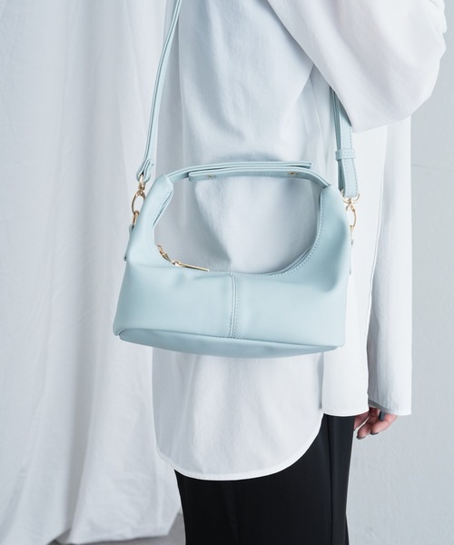 COLONY 2139（コロニートゥーワンスリーナイン）の「横長ワンハンドルショルダーバッグ（ショルダーバッグ・レディース・ブルー/アイボリー/ブラック・FREE）」の13枚目の写真