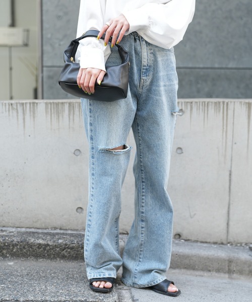 COLONY 2139（コロニートゥーワンスリーナイン）の「横長ワンハンドルショルダーバッグ（ショルダーバッグ・レディース・ブルー/アイボリー/ブラック・FREE）」の8枚目の写真