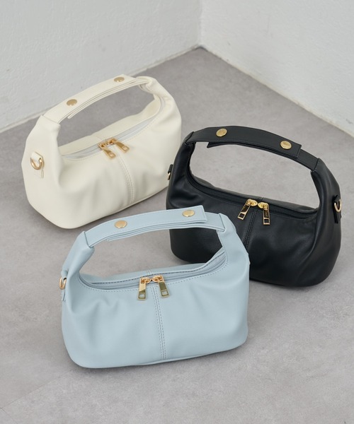 COLONY 2139（コロニートゥーワンスリーナイン）の「横長ワンハンドルショルダーバッグ（ショルダーバッグ・レディース・ブルー/アイボリー/ブラック・FREE）」の22枚目の写真