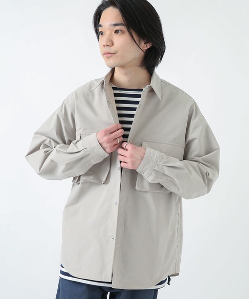 URBAN RESEARCH Sonny Label（アーバンリサーチサニーレーベル）の「『撥水』『セットアップ対応』3Dポケットシャツ（シャツ/ブラウス・メンズ・ブラック/ベージュ系その他/カーキ・MEDIUM/LARGE）」の5枚目の写真