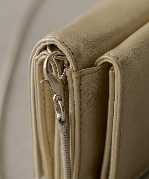 mystic(ミスティック)の「シャイニーウォレットミニBAG(ショルダーバッグ・レディース・シルバー/ゴールド・ONE SIZE)」の7枚目の写真