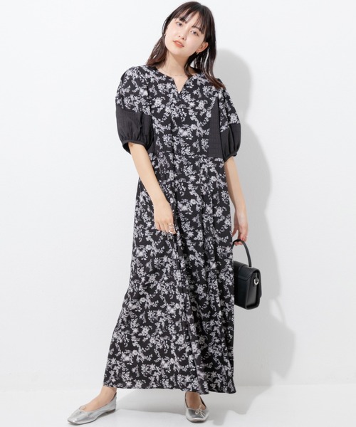 LAVEANGE（ラビアンジェ）の「ふくれジャガード切替花柄