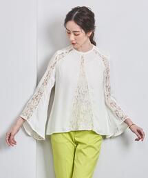 【別注】<FLICKA>レース コンビ ブラウス
