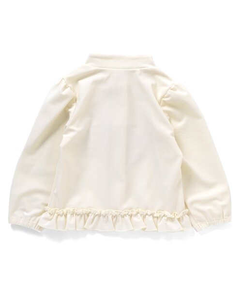 Ampersand（アンパサンド）の「フリルラッシュガード_UVカット（ラッシュガード・キッズ・ラベンダー/アイボリー/サックスブルー・140/120/110/100/130/90/80）」の4枚目の写真