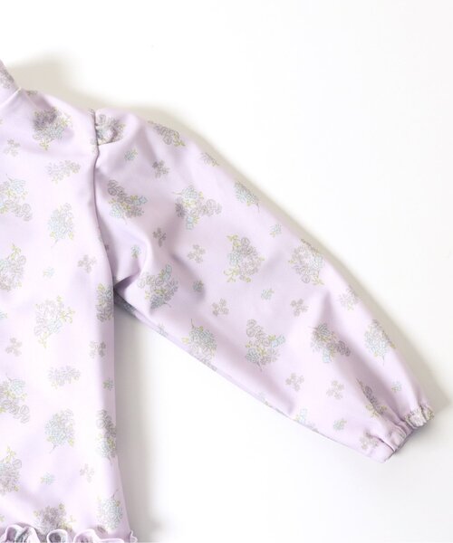 Ampersand（アンパサンド）の「フリルラッシュガード_UVカット（ラッシュガード・キッズ・ラベンダー/アイボリー/サックスブルー・140/120/110/100/130/90/80）」の8枚目の写真