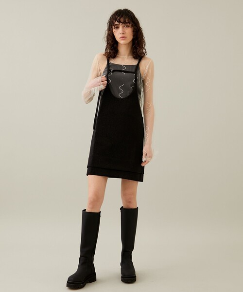 PoI（ポイ）の「【PoI/ポイ】ラメドレス（ドレス・レディース・ブラック/シルバー・1）」の2枚目の写真