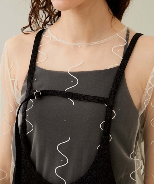 PoI（ポイ）の「【PoI/ポイ】ラメドレス（ドレス・レディース・ブラック/シルバー・1）」の3枚目の写真