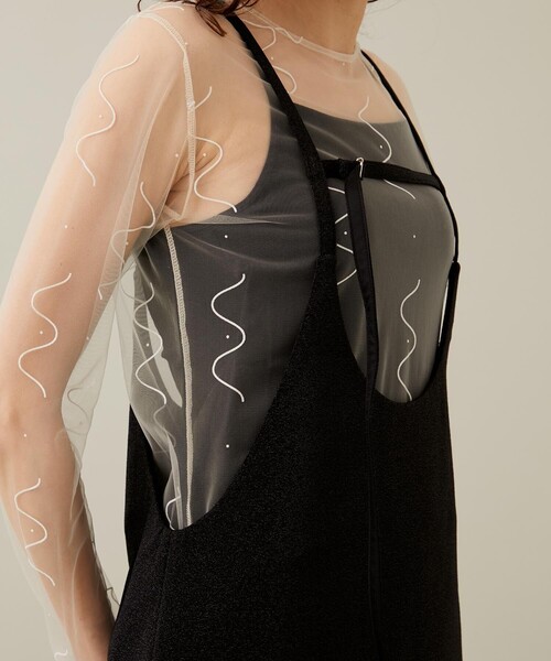 PoI（ポイ）の「【PoI/ポイ】ラメドレス（ドレス・レディース・ブラック/シルバー・1）」の7枚目の写真