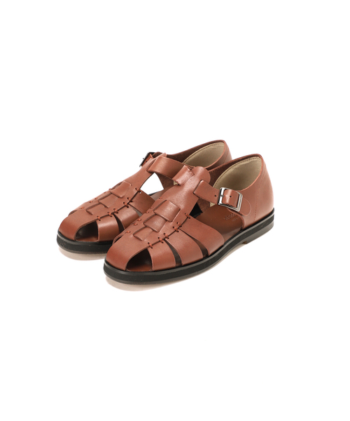 HERISSON（エリソン）の「”Made in Japan”【HERISSON / エリソン】レザー グルカ サンダル（サンダル・メンズ・ブラック/ブラウン・26cm/27cm/28cm）」の4枚目の写真