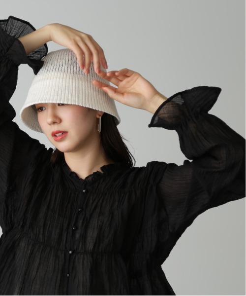 FREE'S MART（フリーズマート）の「◆シャーリングシアーブラウス（シャツ/ブラウス・レディース・ホワイト/ピンク/ブラック・FREE）」の6枚目の写真