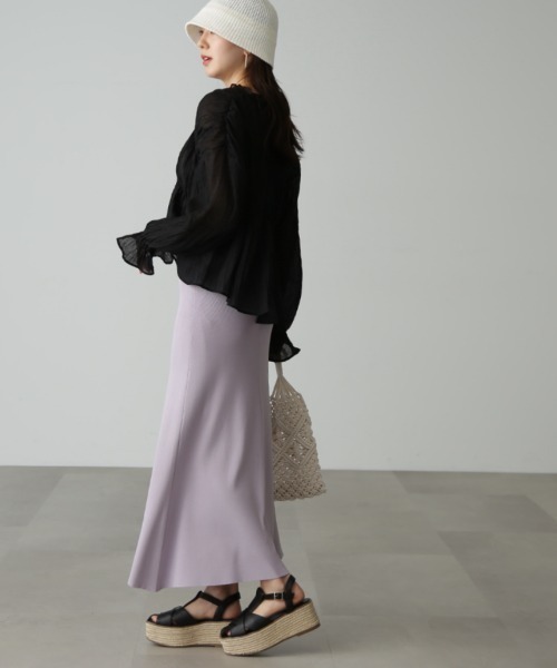 FREE'S MART（フリーズマート）の「◆シャーリングシアーブラウス（シャツ/ブラウス・レディース・ホワイト/ピンク/ブラック・FREE）」の17枚目の写真