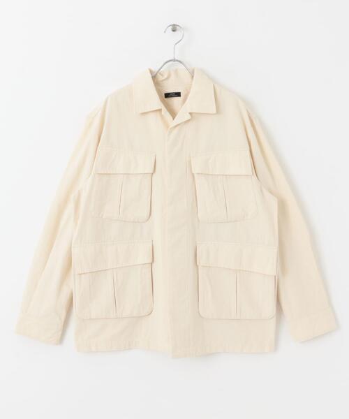 ITEMS URBANRESEARCH(アイテムズ アーバンリサーチ)の「Jungle Fatigue Cotton Jacket(ミリタリージャケット・メンズ・ベージュ/カーキ/チャコールグレー・MEDIUM/LARGE)」の8枚目の写真