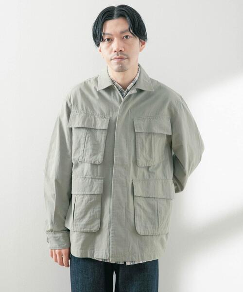 ITEMS URBANRESEARCH(アイテムズ アーバンリサーチ)の「Jungle Fatigue Cotton Jacket(ミリタリージャケット・メンズ・ベージュ/カーキ/チャコールグレー・MEDIUM/LARGE)」の11枚目の写真
