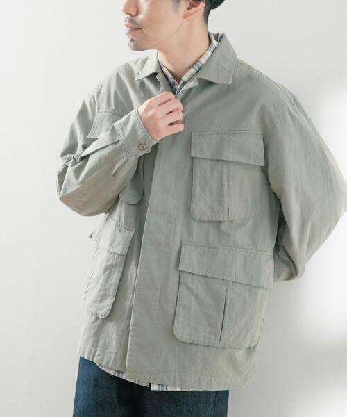 ITEMS URBANRESEARCH(アイテムズ アーバンリサーチ)の「Jungle Fatigue Cotton Jacket(ミリタリージャケット・メンズ・ベージュ/カーキ/チャコールグレー・MEDIUM/LARGE)」の12枚目の写真