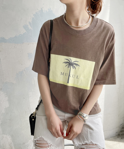 Cabana（カバナ）の「【Cabana/カバナ】MUKUL TEE（Tシャツ/カットソー・レディース・ホワイト/ベージュ/イエロー/ブラウン・36）」の12枚目の写真