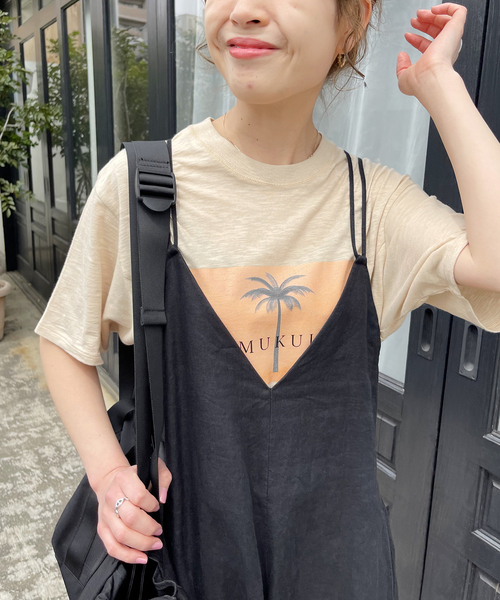 Cabana（カバナ）の「【Cabana/カバナ】MUKUL TEE（Tシャツ/カットソー・レディース・ホワイト/ベージュ/イエロー/ブラウン・36）」の19枚目の写真