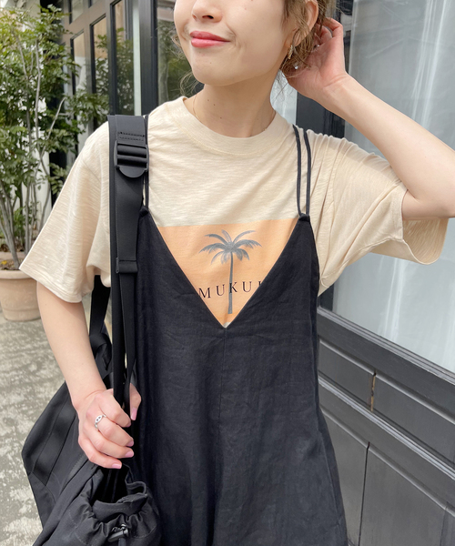 Cabana（カバナ）の「【Cabana/カバナ】MUKUL TEE（Tシャツ/カットソー・レディース・ホワイト/ベージュ/イエロー/ブラウン・36）」の20枚目の写真