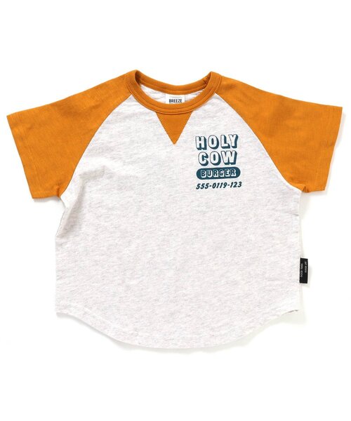 BREEZE(ブリーズ)の「レトロバーガー半袖Tシャツ(Tシャツ/カットソー・キッズ・オレンジ/ブラック・120/140/100/90/80/110/130)」の9枚目の写真