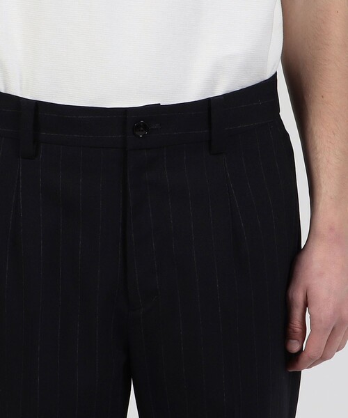 TOMORROWLAND （トゥモローランド）の「ウール フロントダーツストレートパンツ（スラックス・メンズ・ホワイト系その他/ネイビー・S/M/XS）」の9枚目の写真