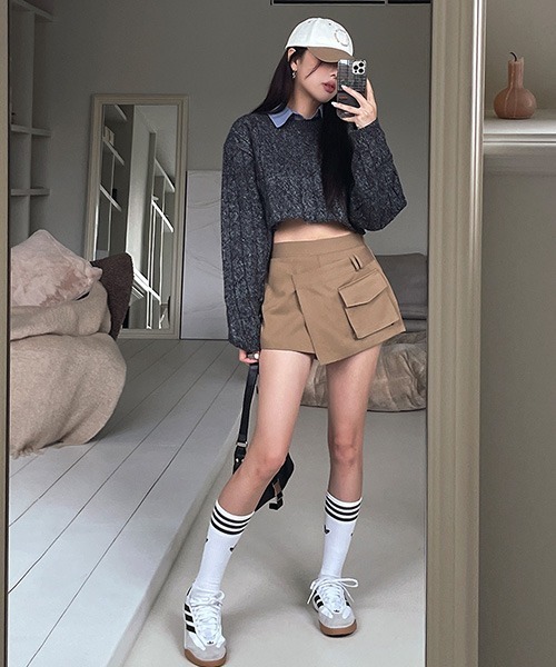 SONA（ソナ）の「ULAN ポケットラップスカート風ショートパンツ（その他パンツ・レディース・ベージュ・FREE）」の21枚目の写真