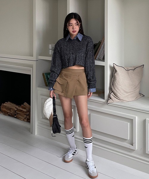 SONA（ソナ）の「ULAN ポケットラップスカート風ショートパンツ（その他パンツ・レディース・ベージュ・FREE）」の18枚目の写真