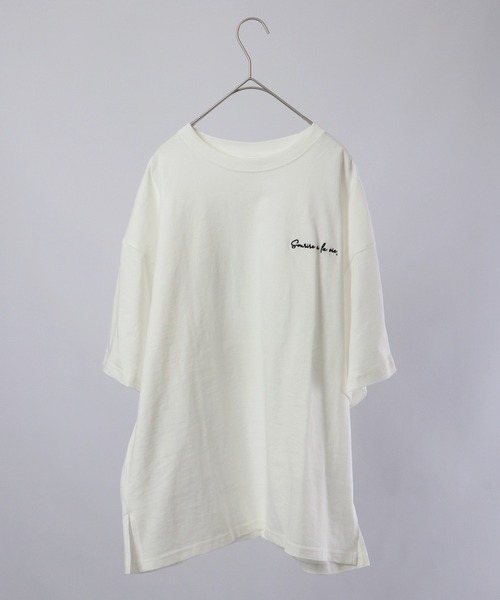 spiritoso（スピリトーゾ）の「spiritoso バックプリントTシャツ 半袖（Tシャツ/カットソー・レディース・サックスブルー/ホワイト/スミクロ/ラベンダー・F）」の5枚目の写真