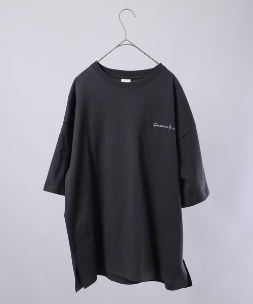 spiritoso（スピリトーゾ）の「spiritoso バックプリントTシャツ 半袖（Tシャツ/カットソー・レディース・サックスブルー/ホワイト/スミクロ/ラベンダー・F）」の13枚目の写真