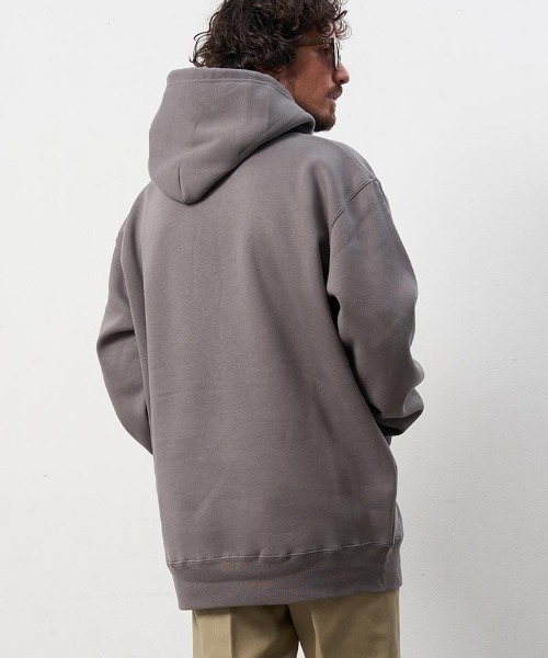 STUD MUFFIN(スタッドマフィン)の「mpa3173-10ozT-C裏毛起毛 BABYLシークイン プルパーカー(パーカー・メンズ・ブラック/ホワイト/チャコールグレー・2/4/3)」の7枚目の写真