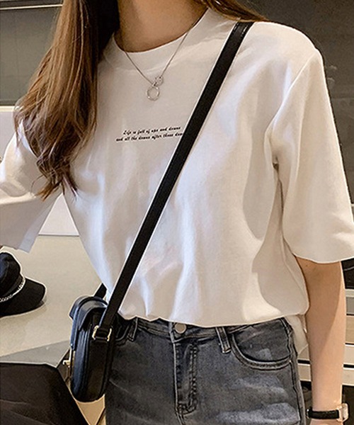 DiamondHearts（ダイヤモンドハーツ）の「英字プリントロゴTシャツ（Tシャツ/カットソー・レディース・ブラック・FREE）」の13枚目の写真