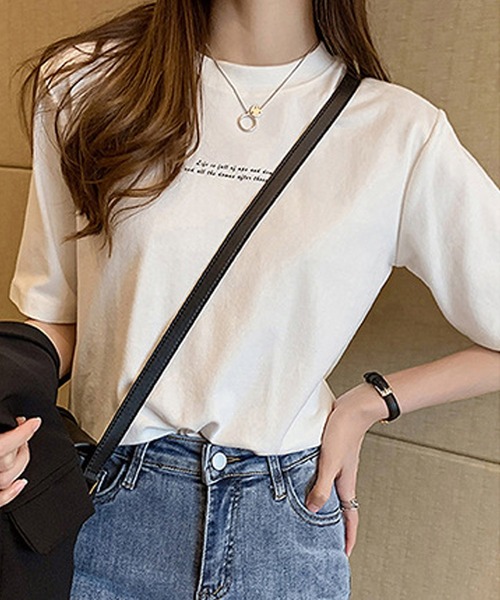 DiamondHearts（ダイヤモンドハーツ）の「英字プリントロゴTシャツ（Tシャツ/カットソー・レディース・ブラック・FREE）」の15枚目の写真