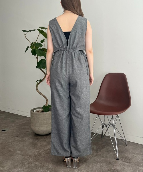 prose verse(プロズヴェール)の「サイドオープンオールインワン(つなぎ/オールインワン・レディース・ブラック/グレー・フリ-)」の20枚目の写真