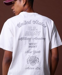 AVIREX | 《COLLECTION》WEST POINT EMBROIDERY FADE WASH T-SHIRT / ウェストポイント エンブロイダリー Tシャツ / AVIREX / アヴィレックス(Tシャツ/カットソー)