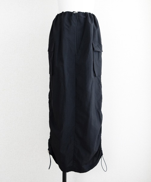 Marient（マリエント）の「ドロストナイロンカーゴSK（スカート・レディース・ブラック/カーキ・FREE）」の18枚目の写真