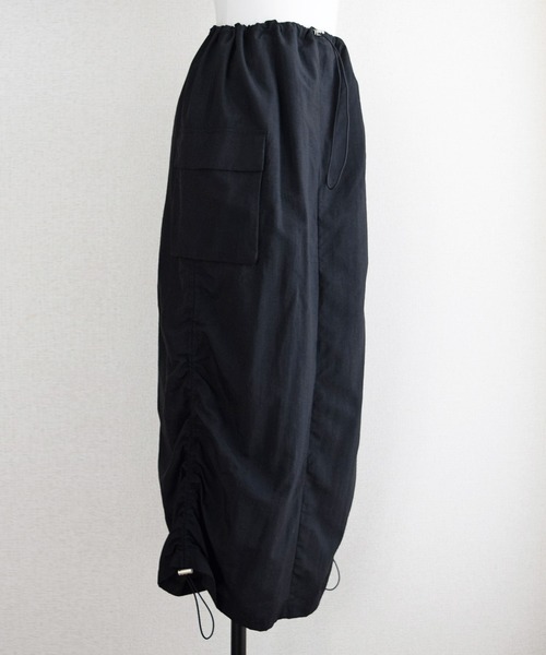 Marient（マリエント）の「ドロストナイロンカーゴSK（スカート・レディース・ブラック/カーキ・FREE）」の19枚目の写真