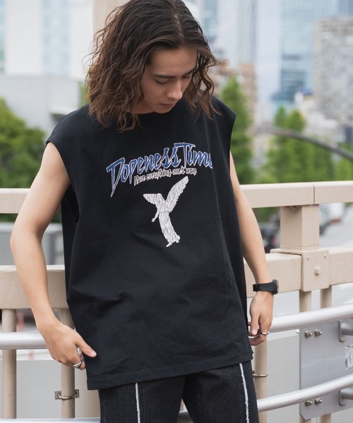 WEGO（ウィゴー）の「WEGO/ヘビーウエイトバンドモチーフノースリーブ（タンクトップ・メンズ・その他1/その他2・MEDIUM/LARGE）」の2枚目の写真