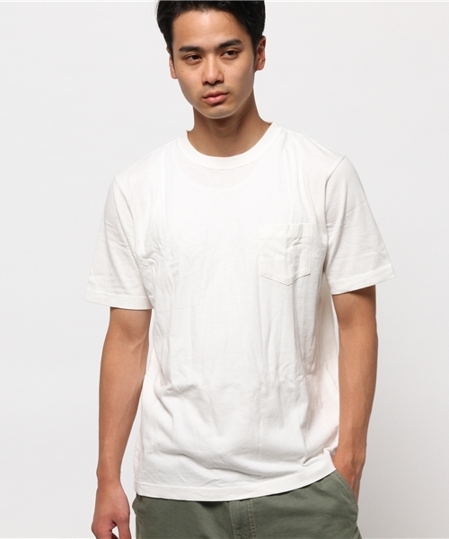 CIAOPANIC（チャオパニック）の「【Ciaopanic】　オーガニックコットンTee（Tシャツ/カットソー・メンズ・ホワイト/ネイビー/グレー/ピンク・MEDIUM/LARGE）」の2枚目の写真