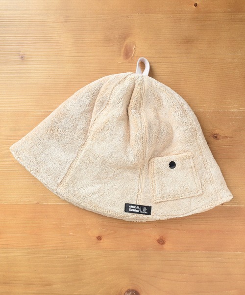 Flowering（フラワーリング）の「ベル型ダブルパイルサウナハット（ハット・レディース・ホワイト/ブラック/ベージュ/ネイビー/グレー・FREE）」の18枚目の写真