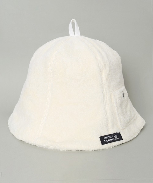 Flowering（フラワーリング）の「ベル型ダブルパイルサウナハット（ハット・レディース・ホワイト/ブラック/ベージュ/ネイビー/グレー・FREE）」の12枚目の写真